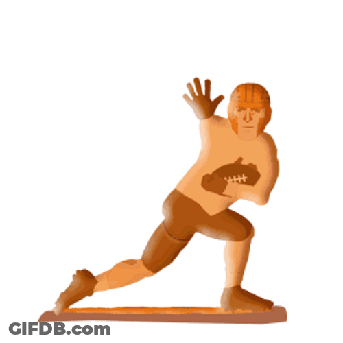 Cartoon Player Heisman Pose Pause GIF
