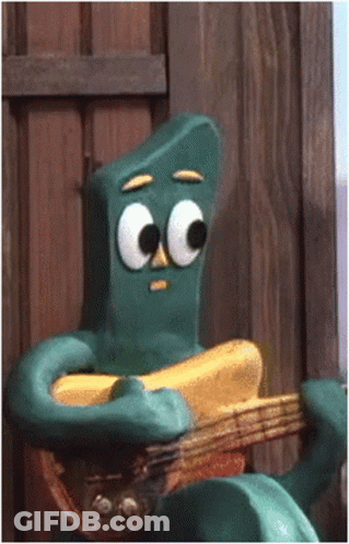 Cartoon Playing Guitar GIF