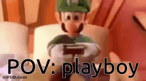 Cartoon Playing Video Game POV Playboy GIF