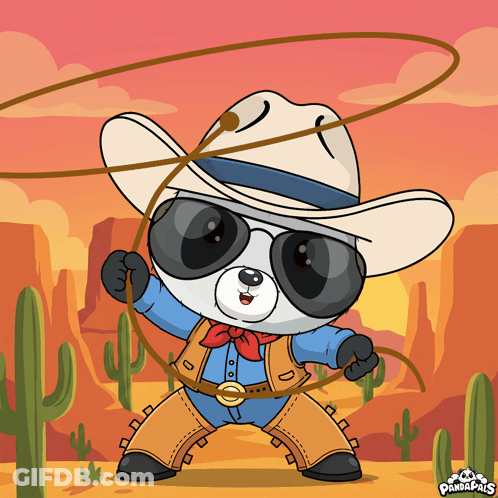 Cartoon Playing With Rope Eyes Closed GIF