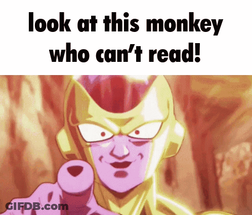 Cartoon Pointing At Someone Who Can't Read GIF