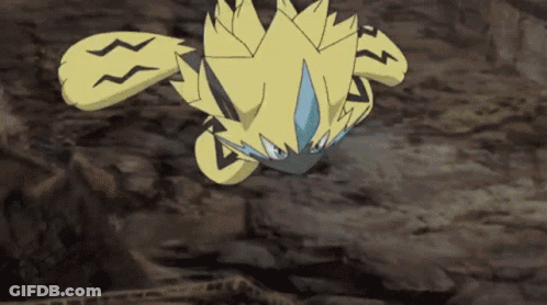 Cartoon Pokemon Flying Through Air GIF