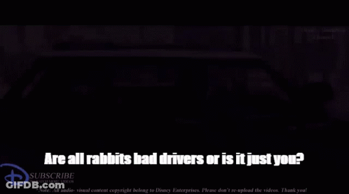 Cartoon Police Car Are All Rabbits Bad Drivers Or Is It Just You GIF