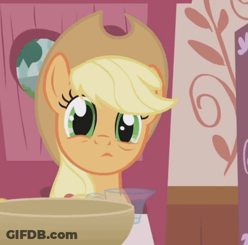 Cartoon Pony With Cowboy Hat And Bowl GIF