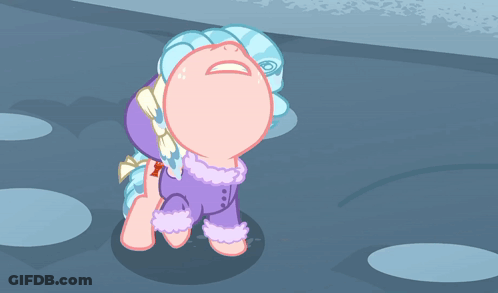 Cartoon Pony With Open Mouth And Heart GIF