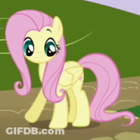 Cartoon Pony With Pink Mane And Tail On Dirt Road GIF