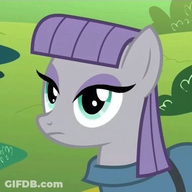 Cartoon Pony With Purple Mane And Blue Shirt GIF