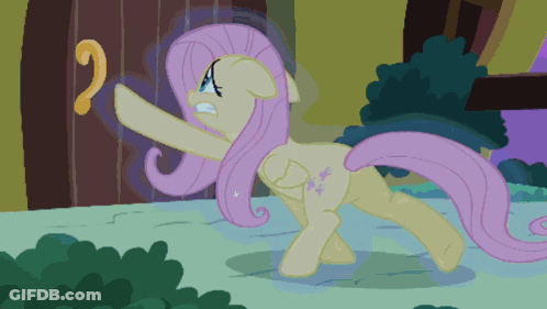 Cartoon Pony With Question Mark GIF