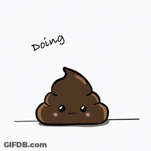 Cartoon Poop Saying Poopin GIF