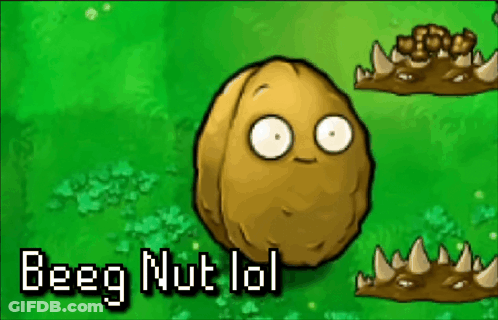 Cartoon Potato Saying Beeg Nut LOL GIF