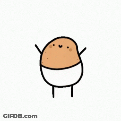 Cartoon Potato With Arms And Legs GIF