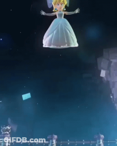 Cartoon Princess Flying GIF