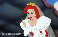 Cartoon Princess In White Dress GIF