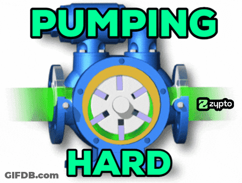 Cartoon Pump Saying Pumping Hard GIF