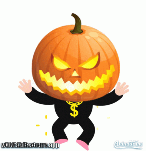 Cartoon Pumpkin With Animateme GIF