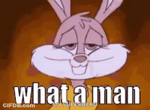 Cartoon Rabbit Asking What GIF