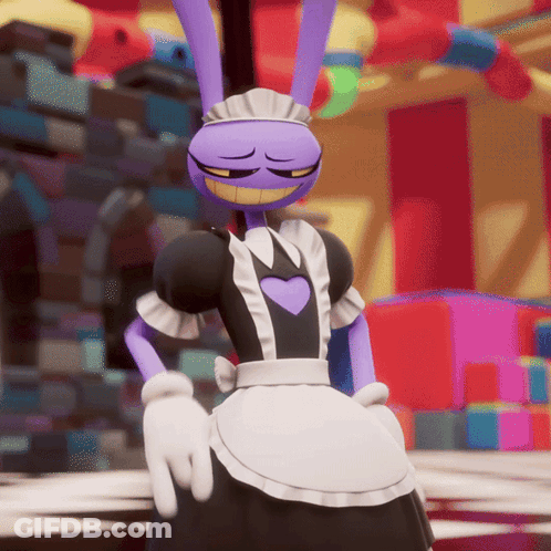 Cartoon Rabbit Laying On Pillow Love You Sister GIF