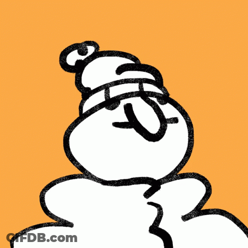Cartoon Rabbit On Red Background GIF