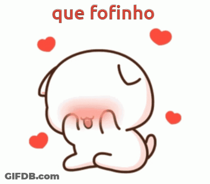 Cartoon Rabbit Saying Que Fofinho GIF