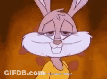 Cartoon Rabbit Smiling In Yellow Shirt GIF