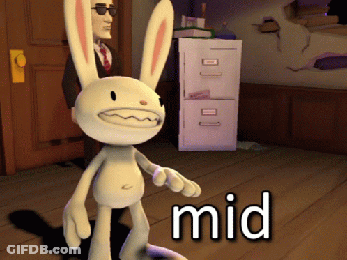 Cartoon Rabbit Standing In Front Of Filing Cabinet GIF