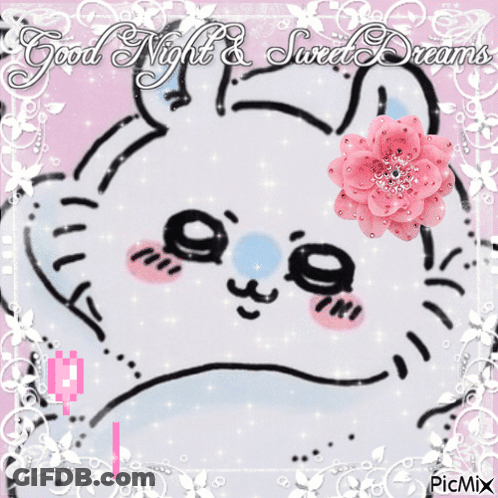 Cartoon Rabbit Standing Next To Cat GIF
