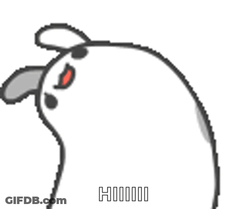 Cartoon Rabbit Sticking Out Red Tongue GIF