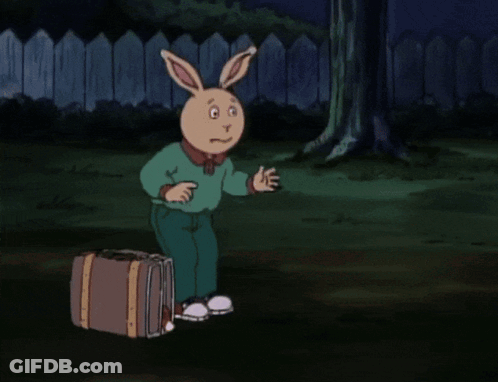 Cartoon Rabbit With Large Mouth GIF