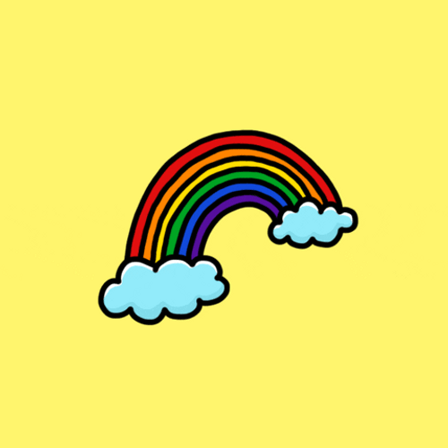 Cartoon Rainbow Background GIF