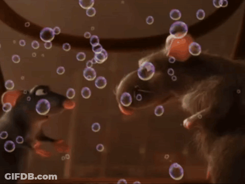 Cartoon Rat With Bubbles Coming Out Of Nose GIF