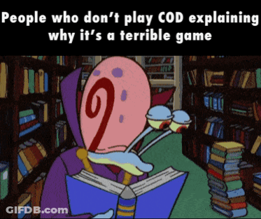 Cartoon Reading Book People Who Don't Play Cod Explaining GIF