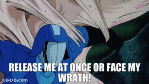 Cartoon Release Me At Once Or Face My Wrath GIF