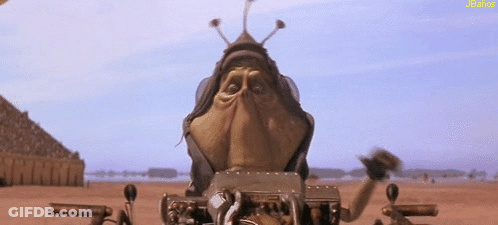 Cartoon Riding Motorcycle In Desert Says Films GIF