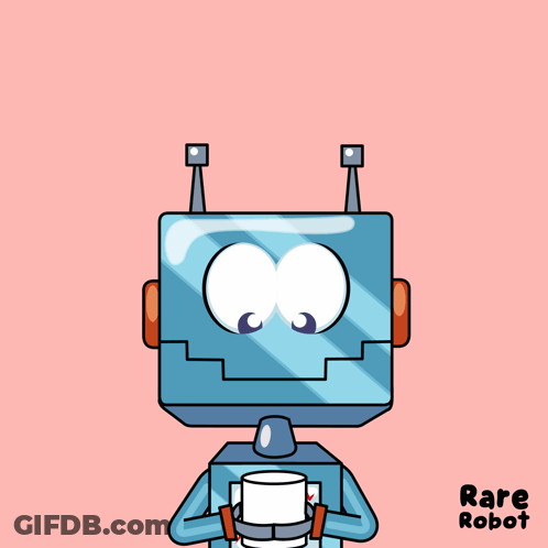 Cartoon Robot Saying Rare Robot GIF