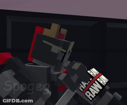 Cartoon Robot Saying Raw Raw Raw GIF