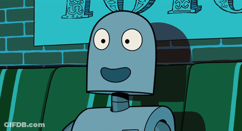 Cartoon Robot With Big Mouth GIF