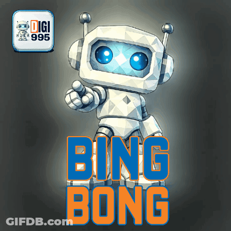 Cartoon Robot With Bing Bong GIF