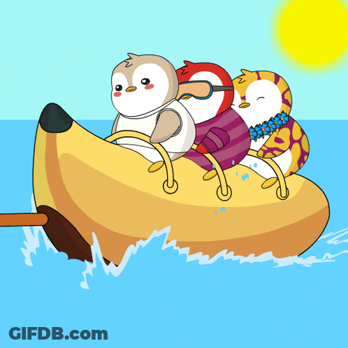 Cartoon Robot With Blue Glowing Head GIF