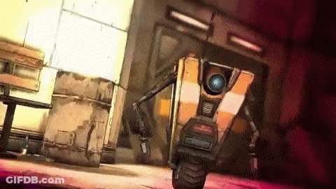 Cartoon Robot With Camera On Head GIF