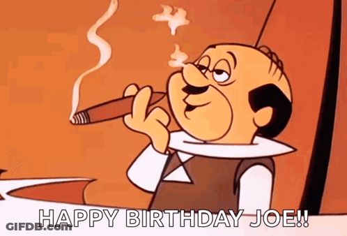 Cartoon Robot With Man On Screen GIF