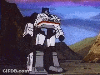 Cartoon Robot With Number 100 GIF