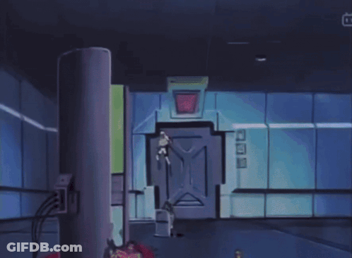 Cartoon Robot With Red Face And White Body GIF