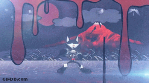 Cartoon Robot With Sword GIF