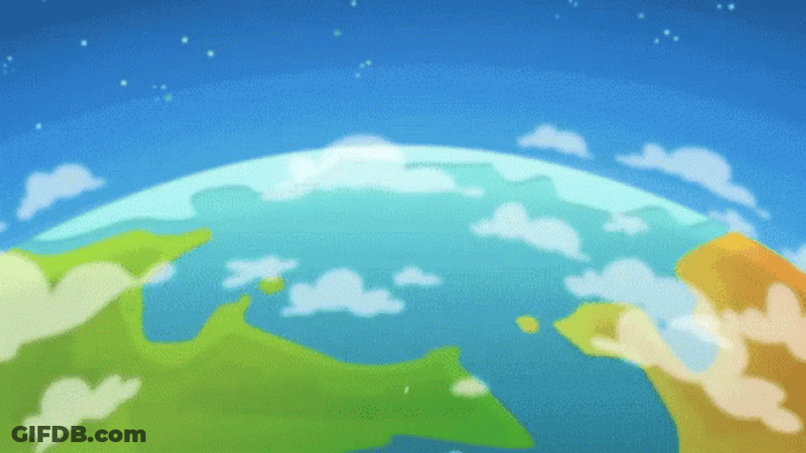Cartoon Rocket Falling To Earth GIF