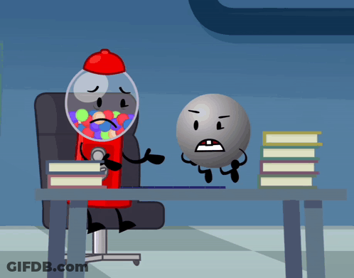 Cartoon Room With Purple Swirl GIF