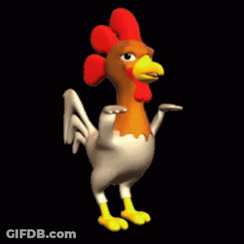 Cartoon Rooster Dancing GIF