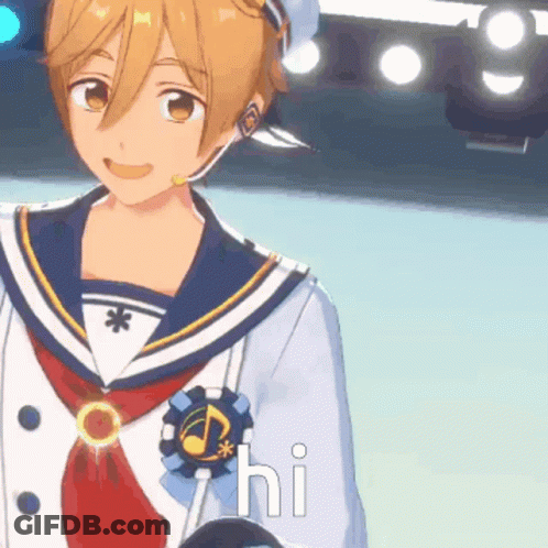 Cartoon Sailor Saying Hi GIF