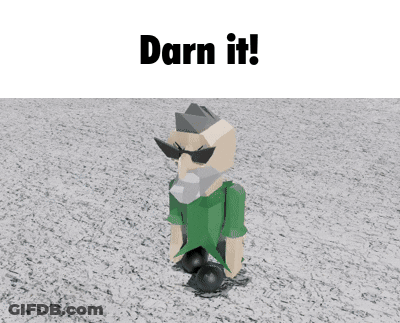 Cartoon Saying Darn It In Sunglasses And Green Shirt GIF