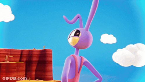 Cartoon Saying Deh-Ebbity-Eh That's All Freaks GIF