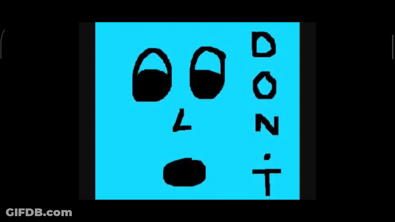 Cartoon Saying Don't Look Now Ostrich GIF